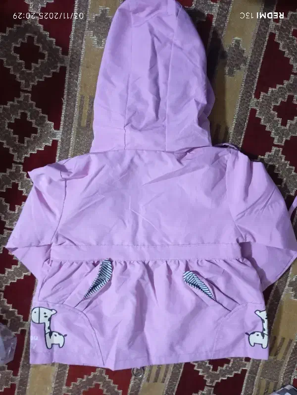 بارونی دخترانه بنفش|کفش و لباس بچه|ساری, |دیوار