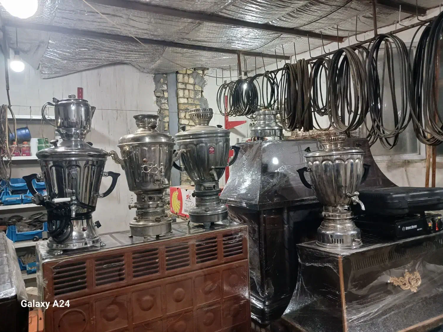 سماورگازی برقی نفتی گازی نفتی ترمکوبل دار|سماور، چایساز، قهوهساز|آران و بیدگل, |دیوار