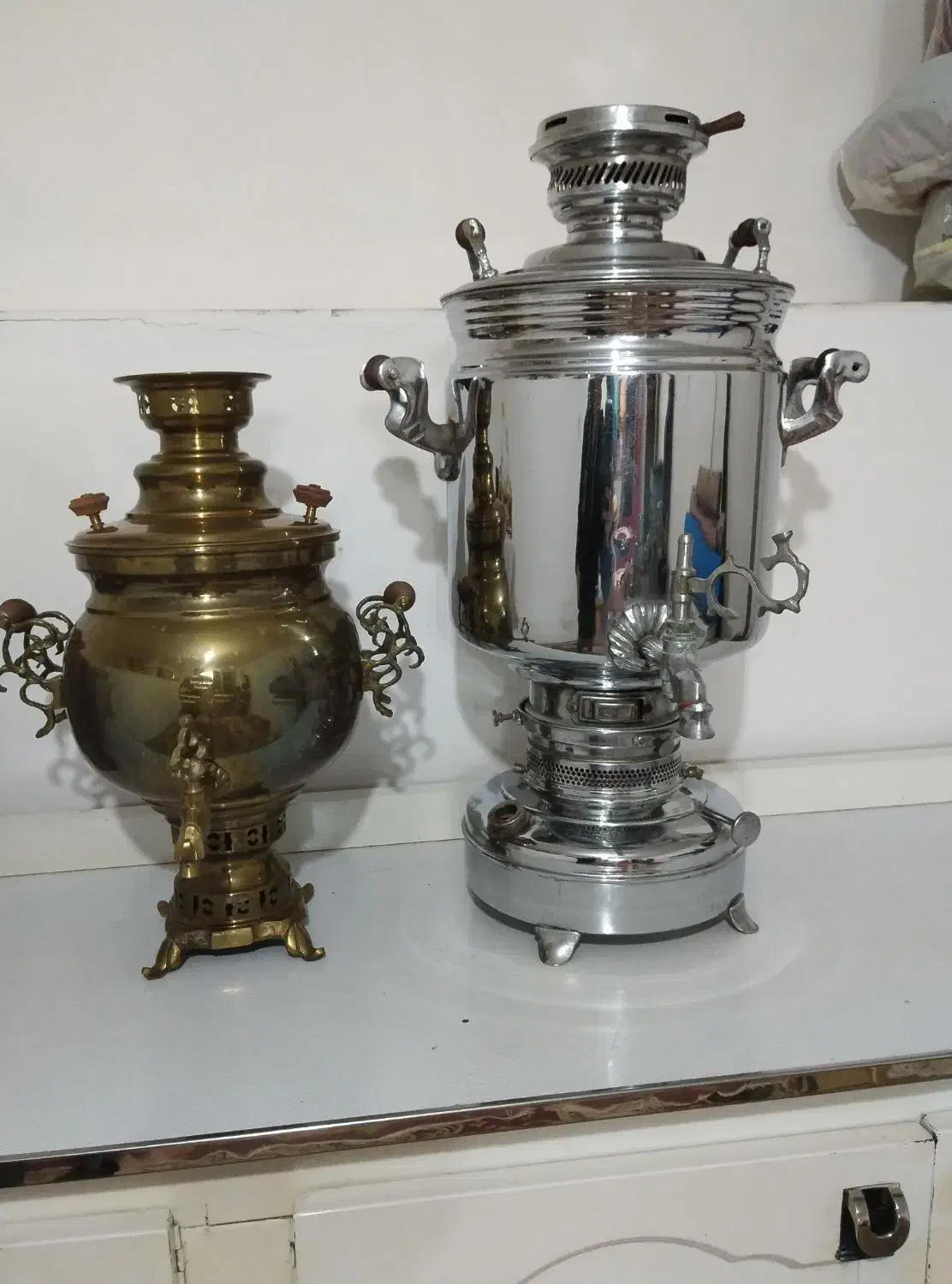 سماور|سماور، چای‌ساز، قهوه‌ساز|سراب, |دیوار