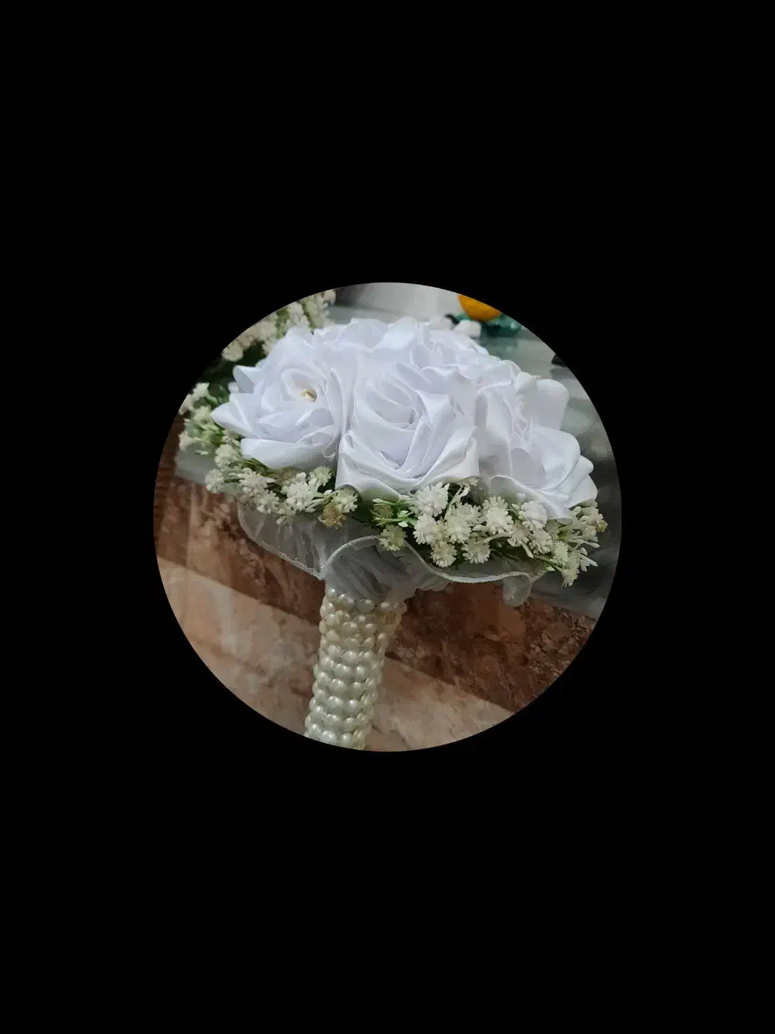 دسته گل عروس زیبا|گل مصنوعی|زاهدان, |دیوار