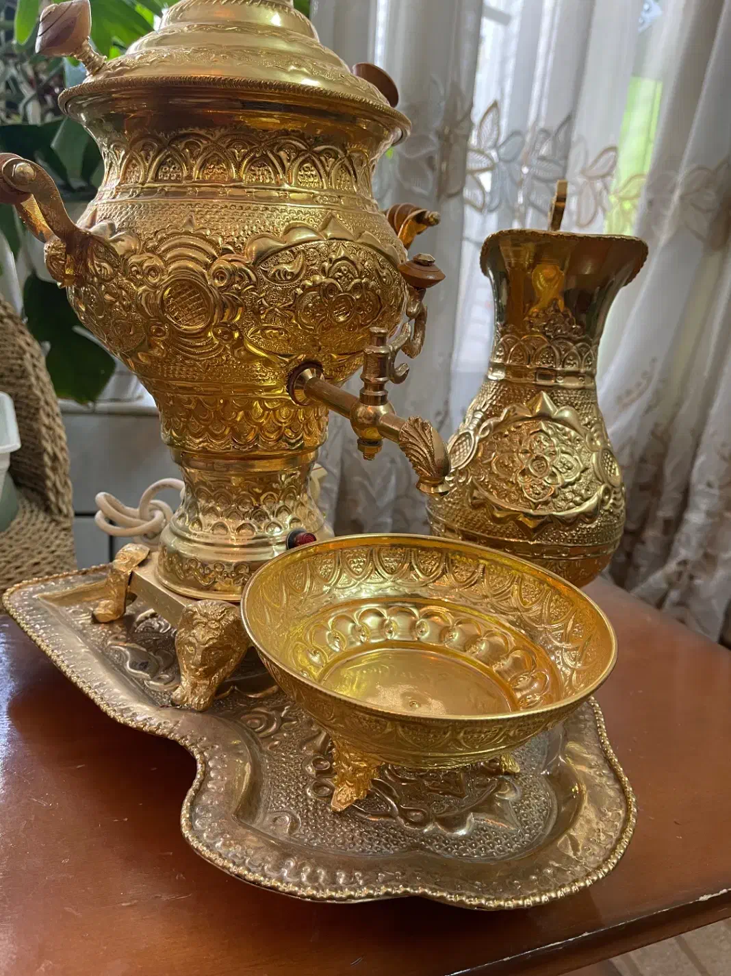 سماور برقی کاملا نو با طرح برجسته|سماور، چایساز، قهوهساز|خمینیشهر, |دیوار