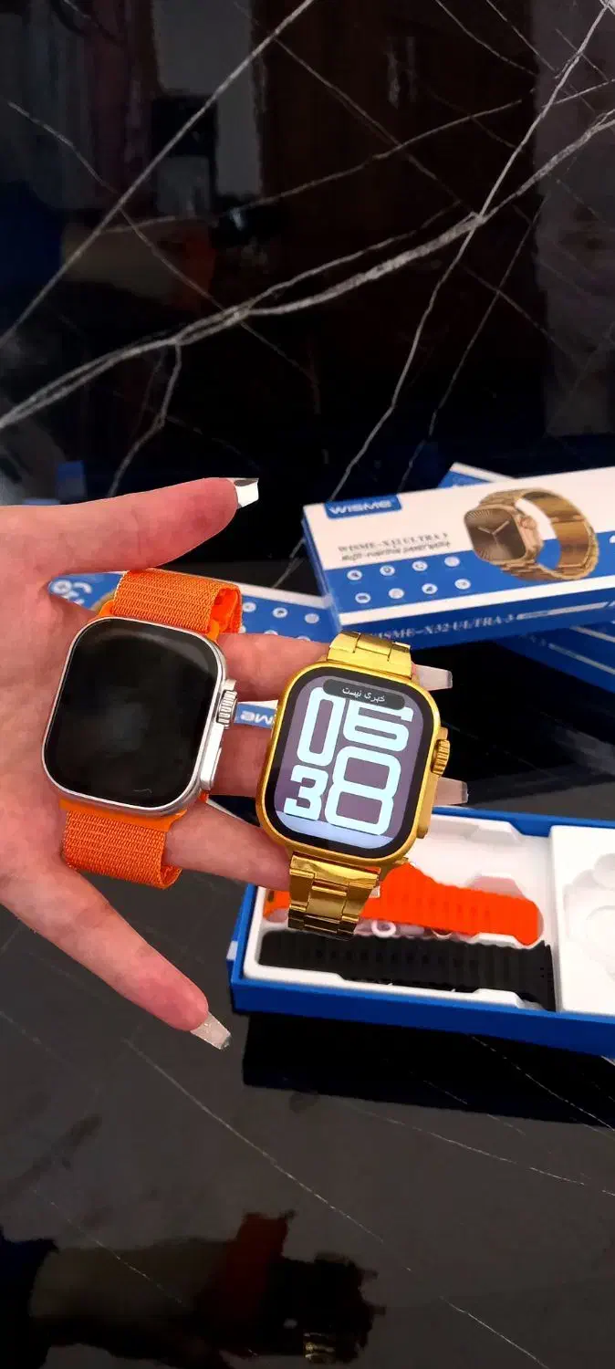 ساعت هوشمند بند استیل طلایی|ساعت|اردبیل, |دیوار