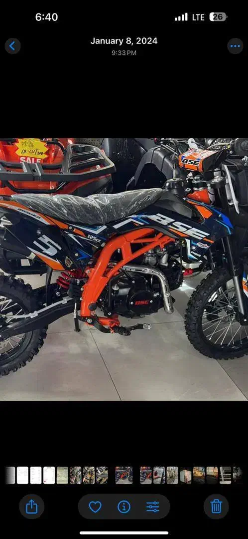 موتور ترل ۱۲۵ وارداتی صفر بدون کارکرد|موتورسیکلت|بندر ترکمن, |دیوار