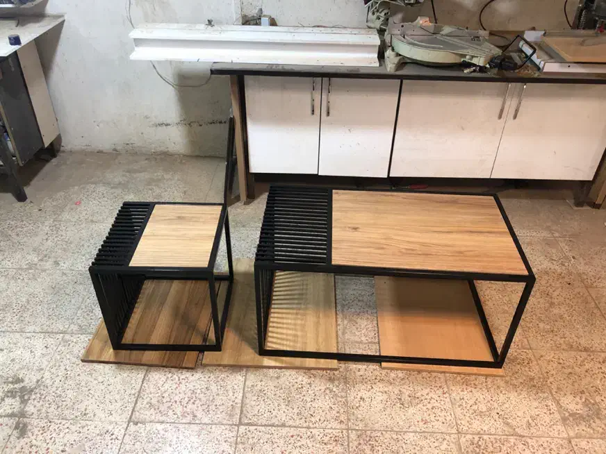 جلو مبلی عسلی مدرن|مبلمان خانگی و میز عسلی|رباط‌کریم, نصیرشهر|دیوار