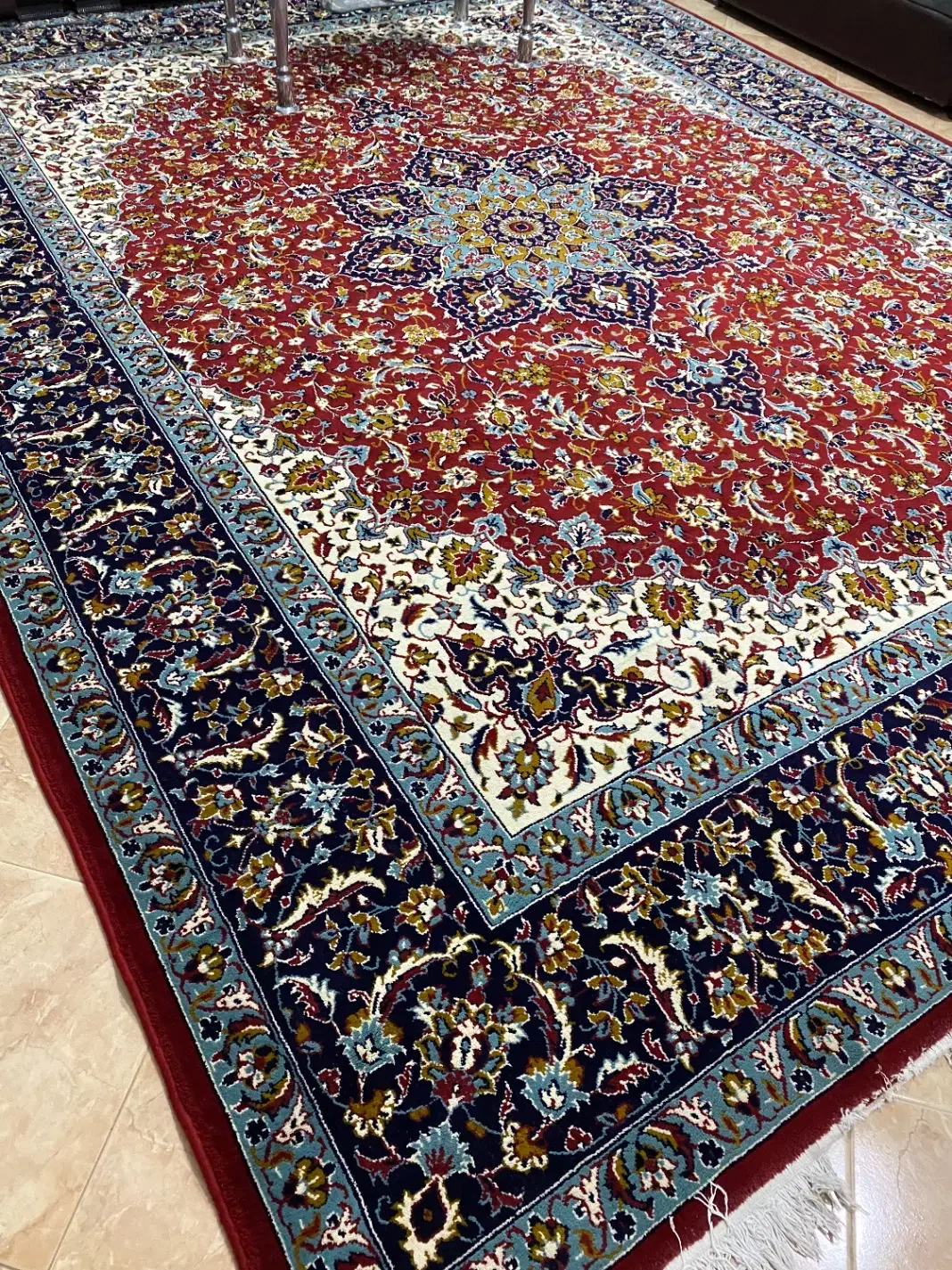 فرش ۱۲ متری طرح ترنج قیمت مناسب|فرش|نوشهر, |دیوار