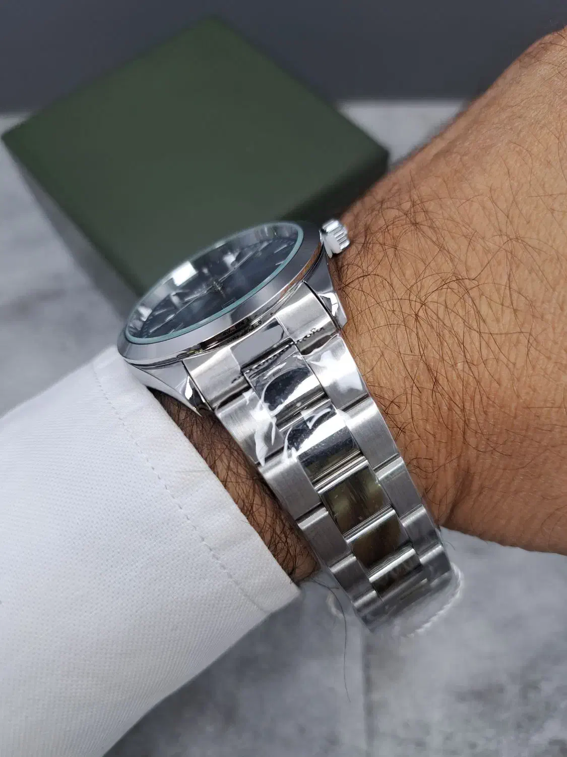 ست الگانس امگایی با رنگ صفحه خوشرنگ آبی|ساعت|اصفهان, قائمیه|دیوار