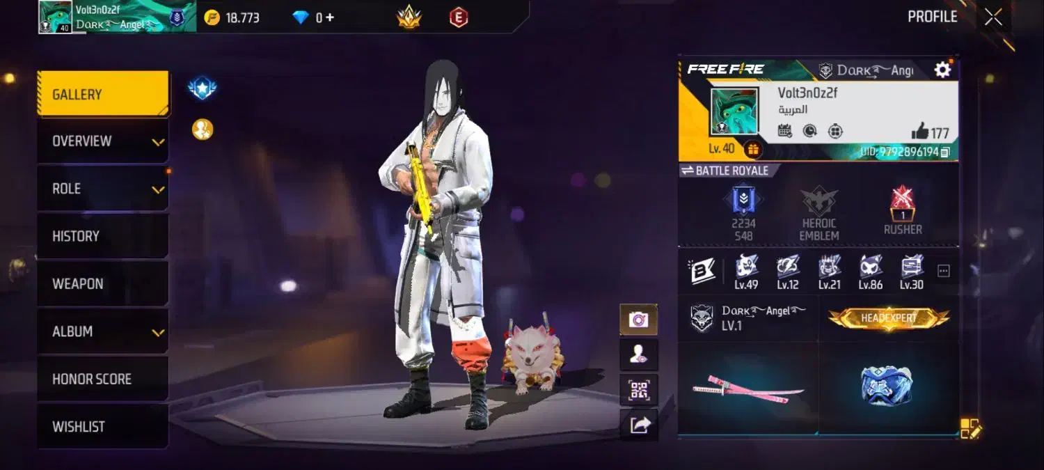 اکانت فری فایر|کنسول، بازی ویدئویی و آنلاین|ریگان, |دیوار