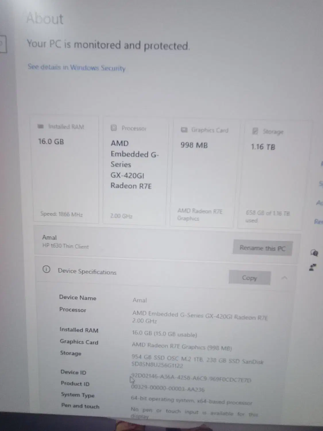 تین کلاینت HP|رایانه رومیزی|شوش, |دیوار
