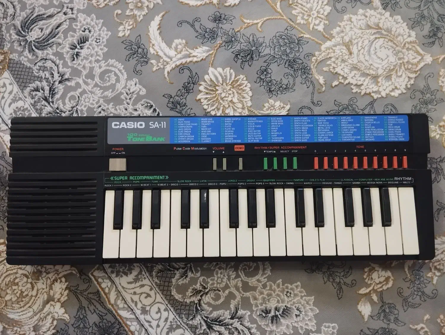 ارگ کاسیو SA-11|پیانو، کیبورد، آکاردئون|رباطکریم, رباطکریم|دیوار