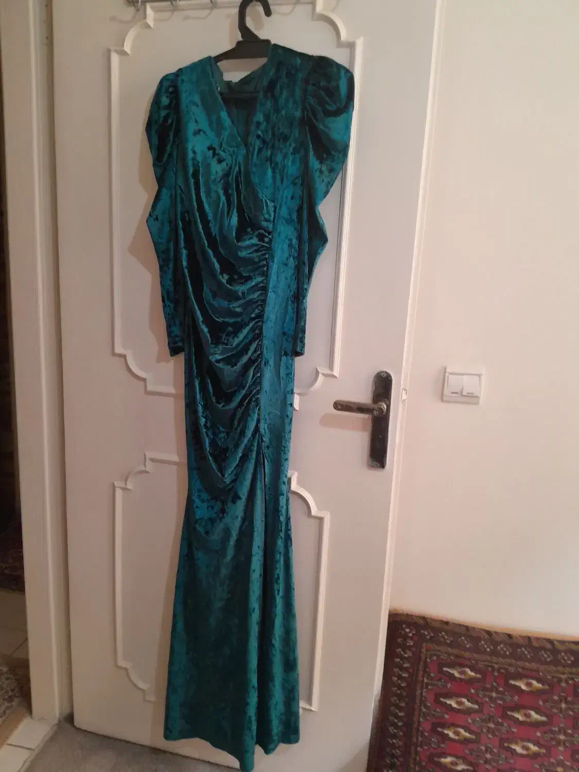 پیراهن مجلسی جنس مخمل|لباس|کرج, کارخانه قند|دیوار