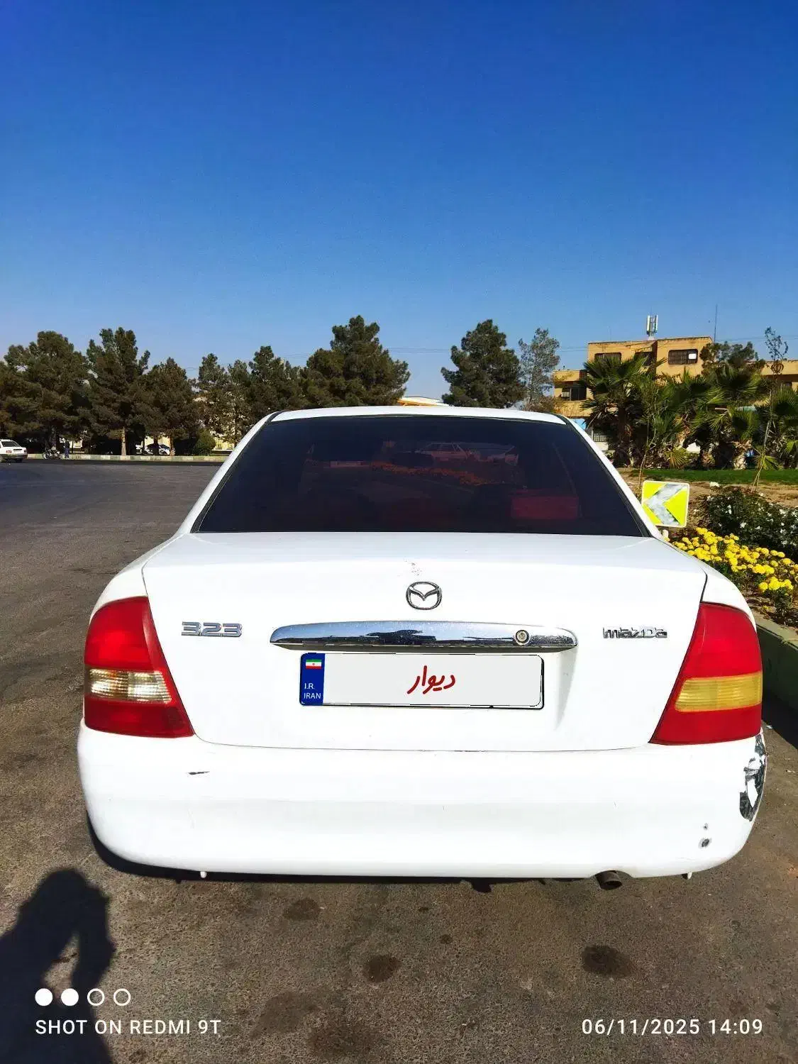 مزدا 323 سفید فابریک|خودرو سواری و وانت|کاشان, کلنگه|دیوار