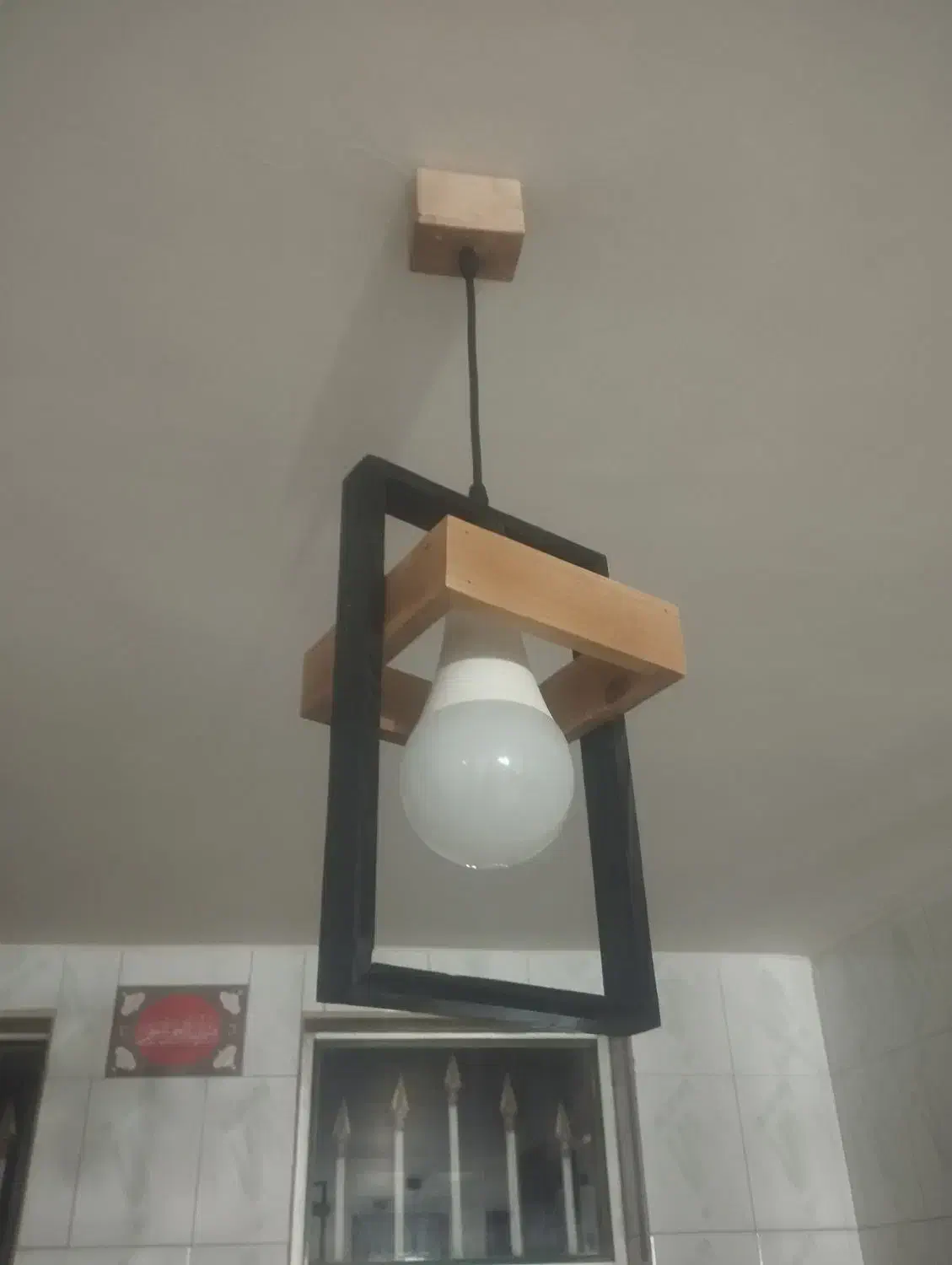 لوستر چوبی|لوستر و چراغ آویز|کرمانشاه, |دیوار