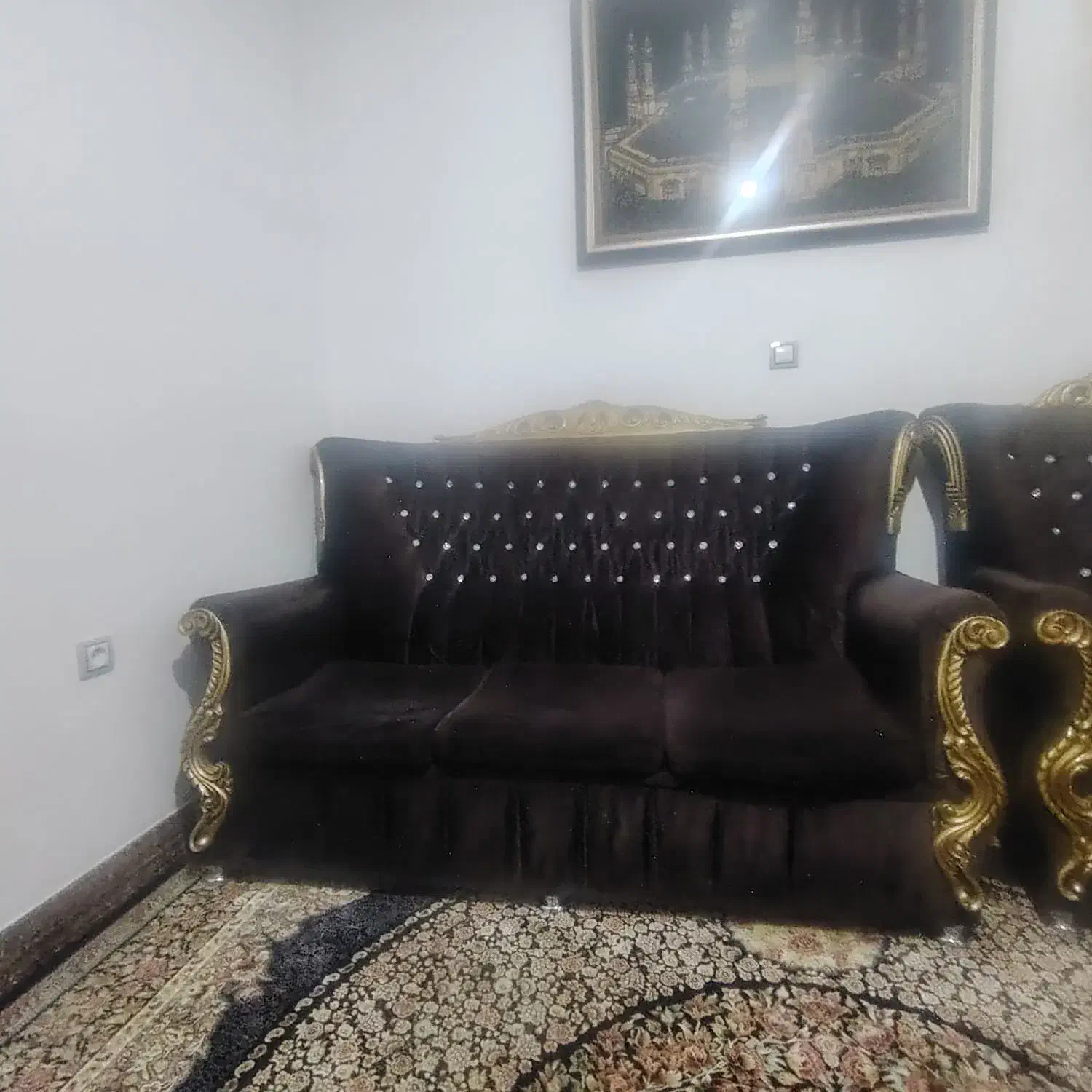 فروش فوری مبل نه نفره|مبلمان خانگی و میز عسلی|شیراز, حجت آباد|دیوار