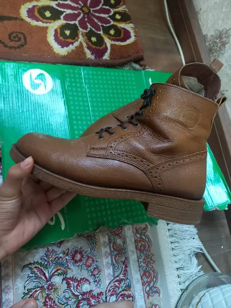 کفش نیم بوت تمام چرم دست دوز تبریز|کیف، کفش، کمربند|ارومیه, |دیوار