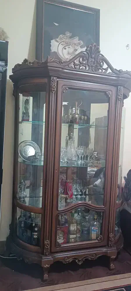 بوفه چوب منبت کاری|بوفه، ویترین، کنسول|شیراز, شریفآباد|دیوار