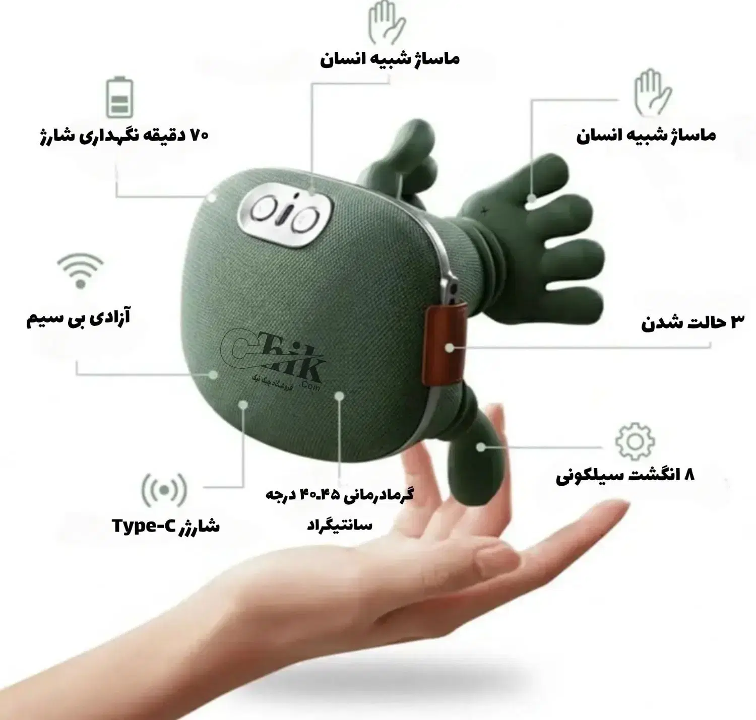 ماساژور انگشتی دستی دودست گردن شانه بدن شیاتسو اصل|آرایشی، بهداشتی، درمانی|تهران, صادقیه|دیوار