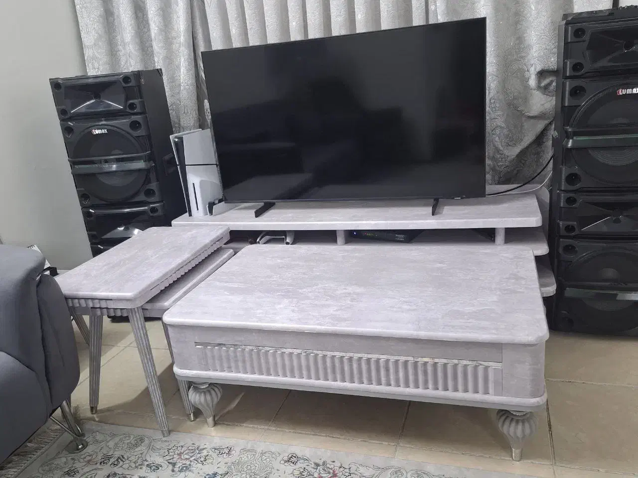 ست کنسول و میز تی وی آراد چوب|بوفه، ویترین، کنسول|ری, شهید بهشتی|دیوار