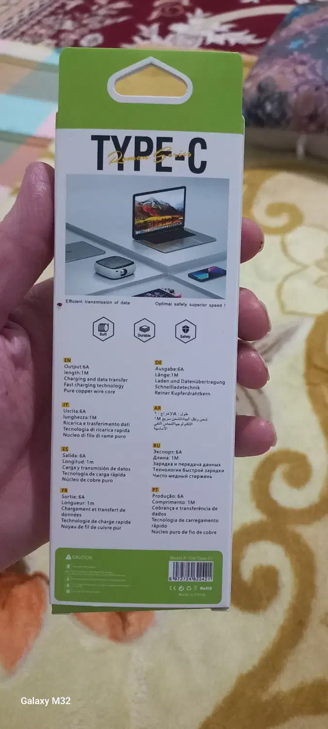 کابل شارژر سامسونگ اصلی (فست شارژ)|لوازم جانبی موبایل و تبلت|تهران, مسعودیه|دیوار