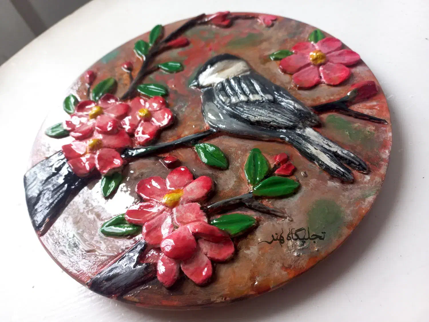 انواع دیوار کوب ساعت با گلهای برجسته استاکو|ساعت دیواری و تزئینی|رشت, توشیبا|دیوار