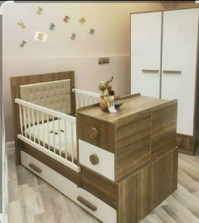 تختخواب دو منظوره کودک و نوجوان|تخت و صندلی بچه|پرند, فاز ۲|دیوار