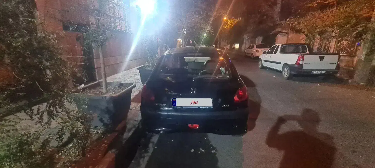 پژو ۲۰۶ تیپ ۳ مشکی ۱۴۰۱ سقف پانوراما|خودرو سواری و وانت|تهران, پیکان شهر|دیوار