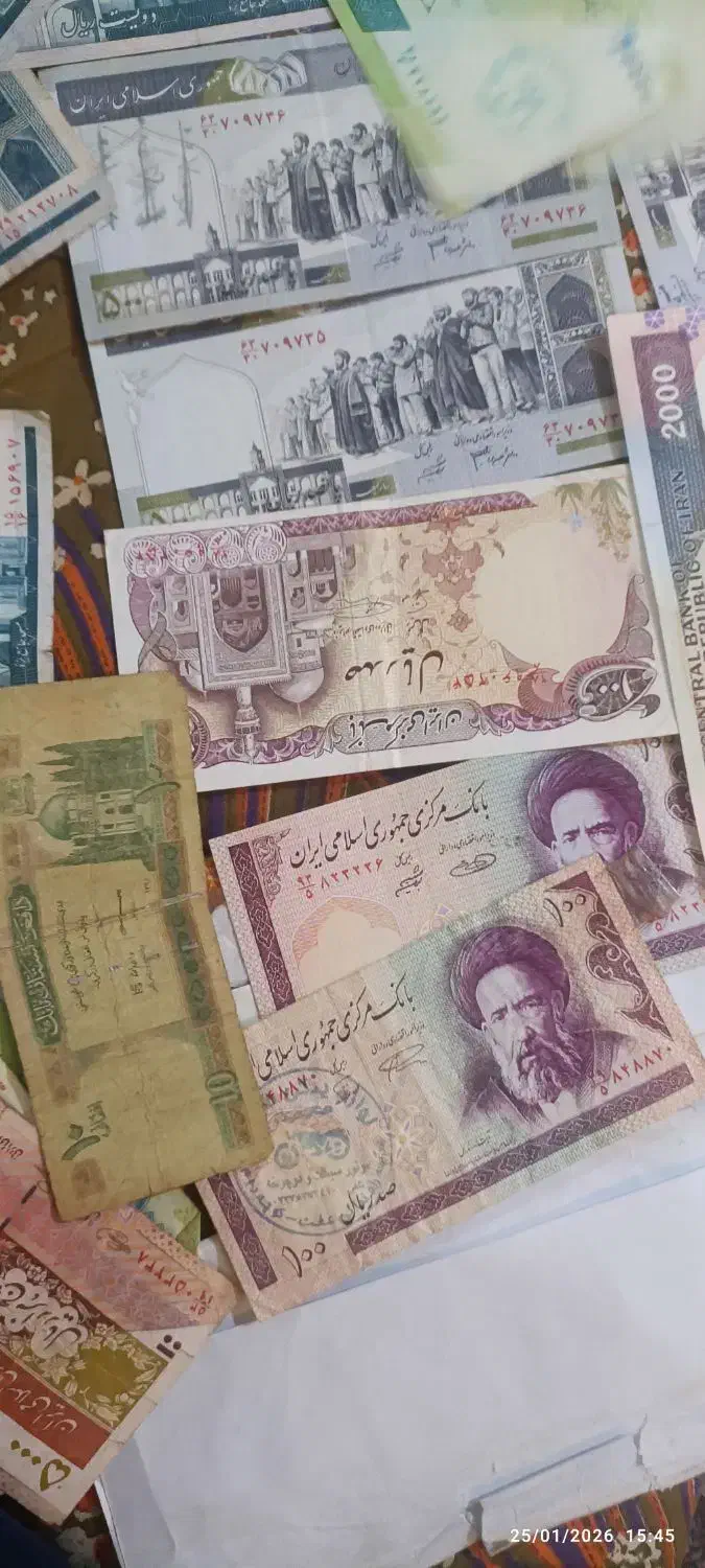 تعدادی اسکناس کلکسیونی|کلکسیون سکه، تمبر، اسکناس|دامغان, |دیوار