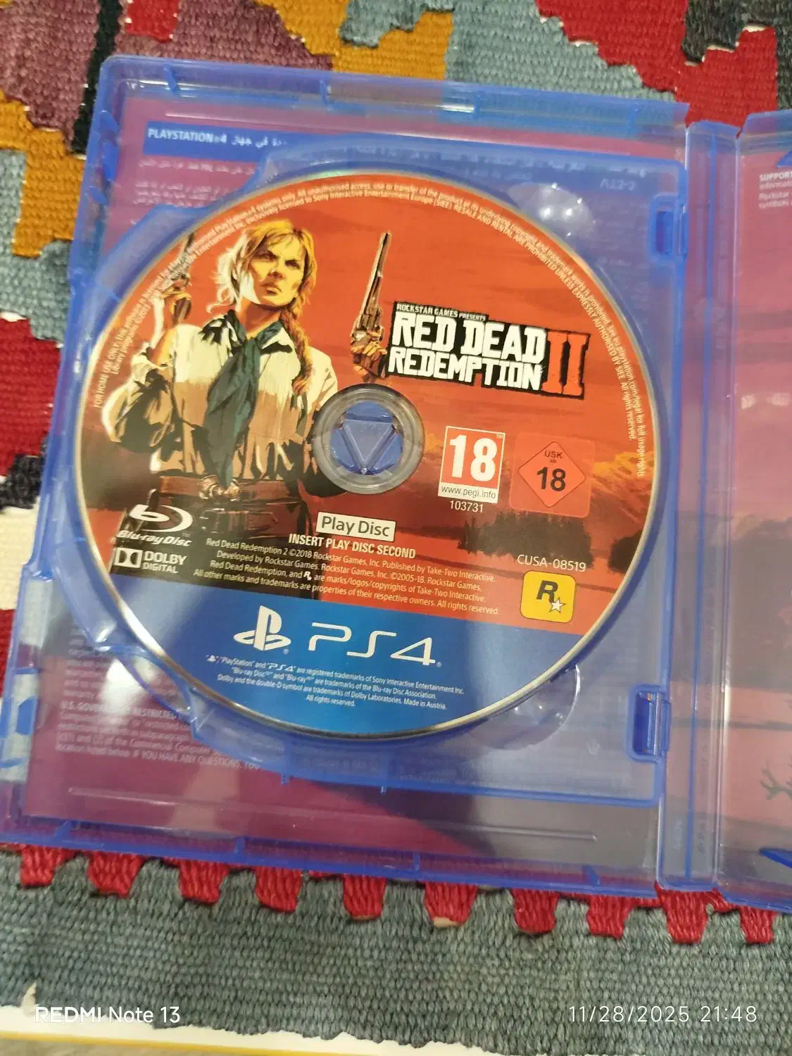 سی دی بازی Red dead redemption2(ردد۲)|کنسول، بازی ویدئویی و آنلاین|تهران, هفده شهریور|دیوار