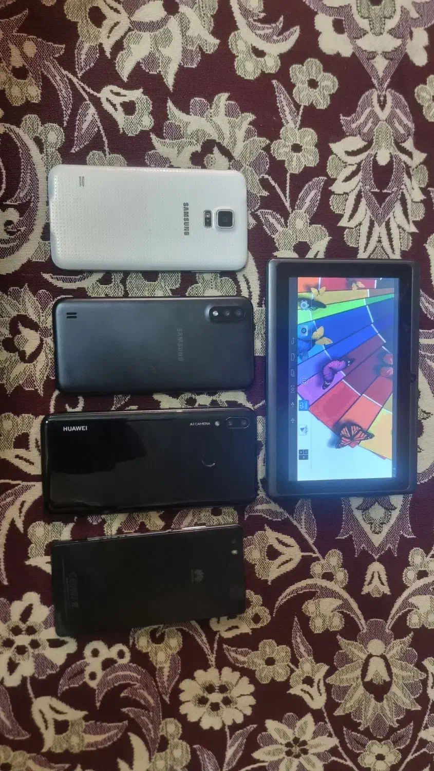 تبلت و گوشی a01 و p8 lite و s5 و y7 prime|موبایل|تهران, شوش|دیوار