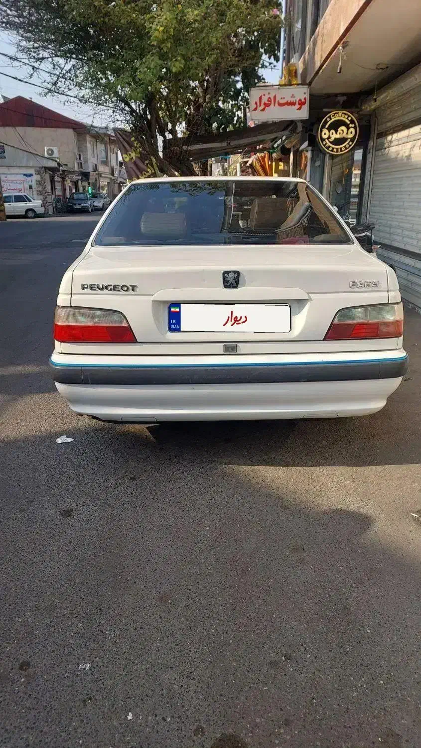 پژو پارس مدل ۸۹سفید|خودرو سواری و وانت|رشت, کوی فکوری|دیوار
