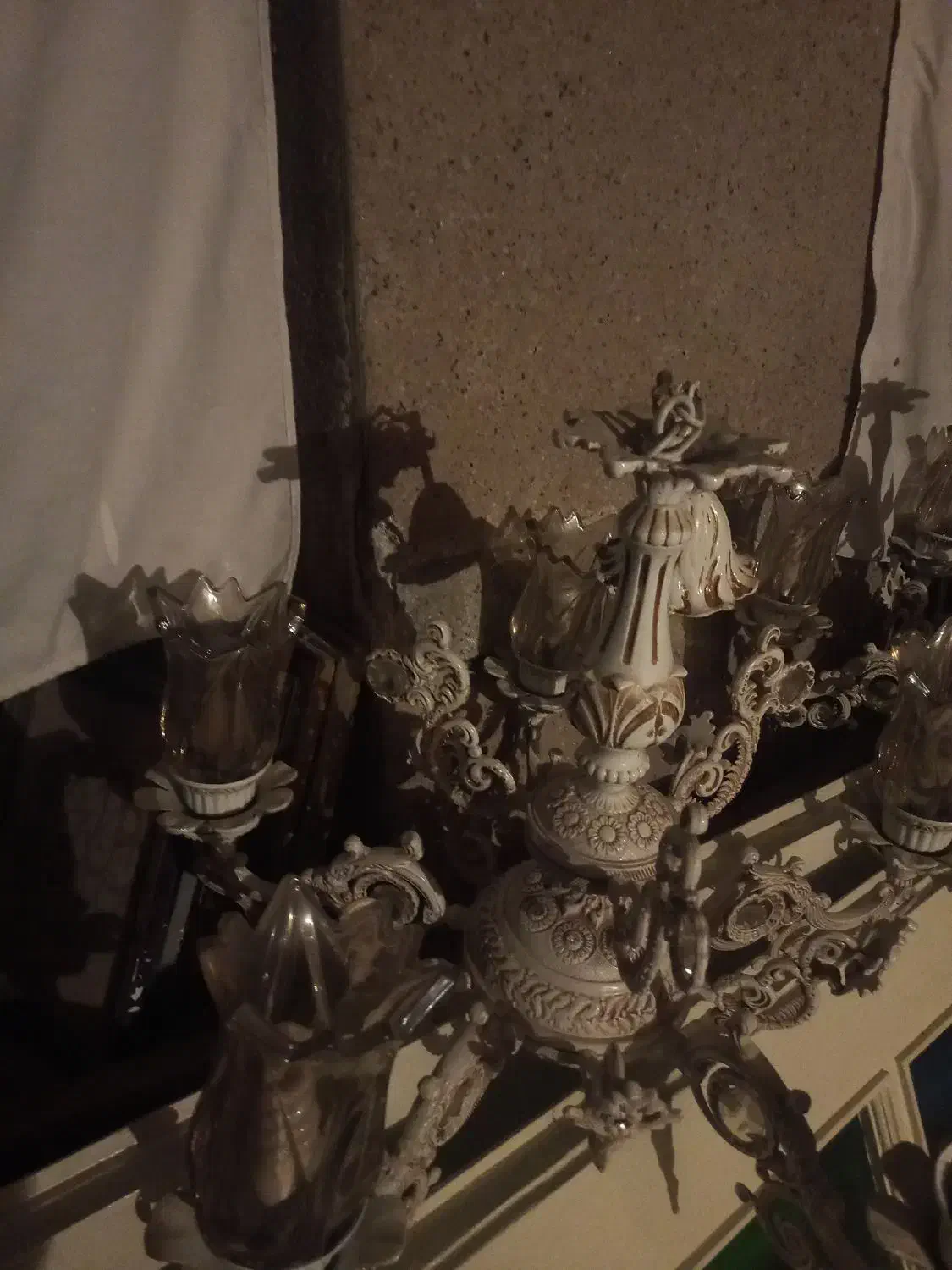 ۲ عدد لوستر شاه عباسی ۵ شعله|لوستر و چراغ آویز|مشهد, سرافرازان|دیوار