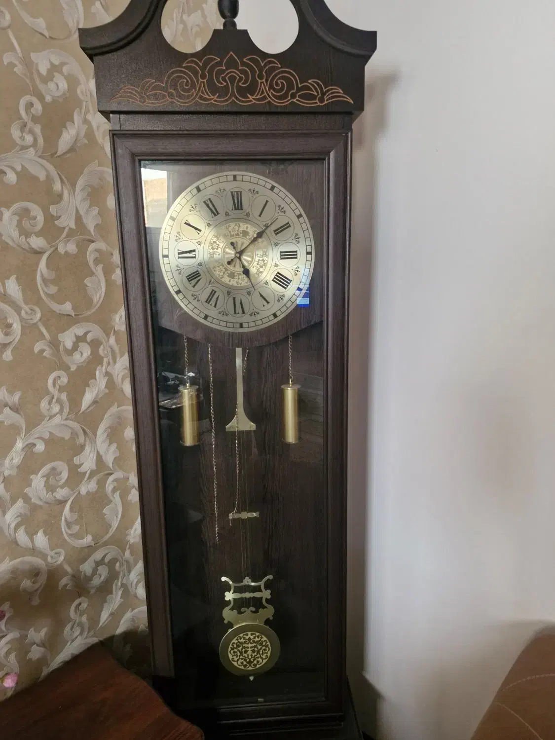 ساعت ایستاده آونگی چوبی شیک  و جذاب|ساعت دیواری و تزئینی|اصفهان, بهارستان|دیوار