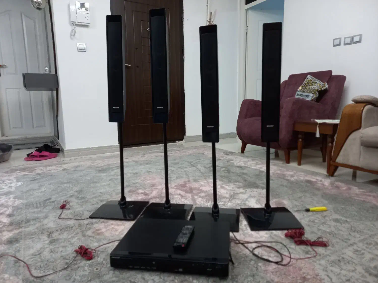 سینمای خانگی|سیستم صوتی خانگی|هشتگرد, شهرک بعثت|دیوار