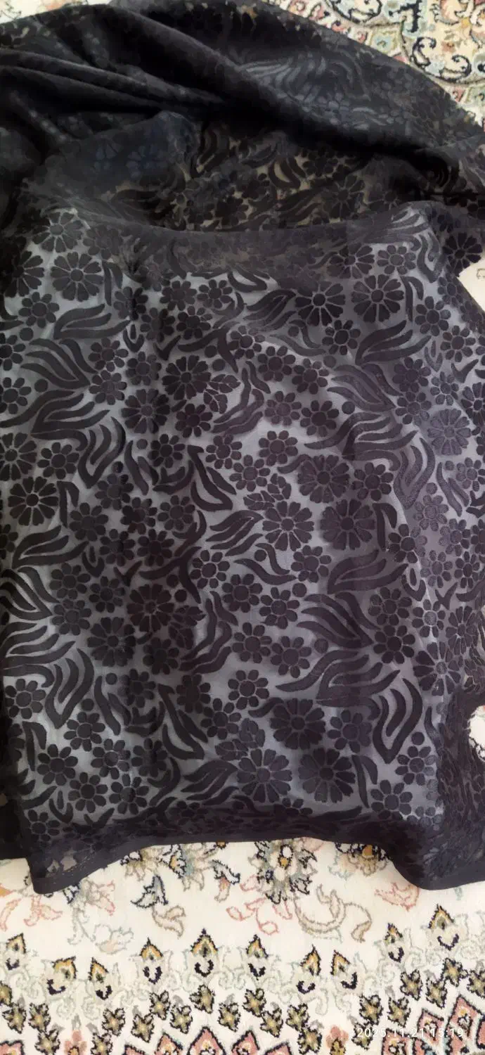قواره چادر مشکی طرح دار،ساده و نادوز است|لباس|قوچان, |دیوار