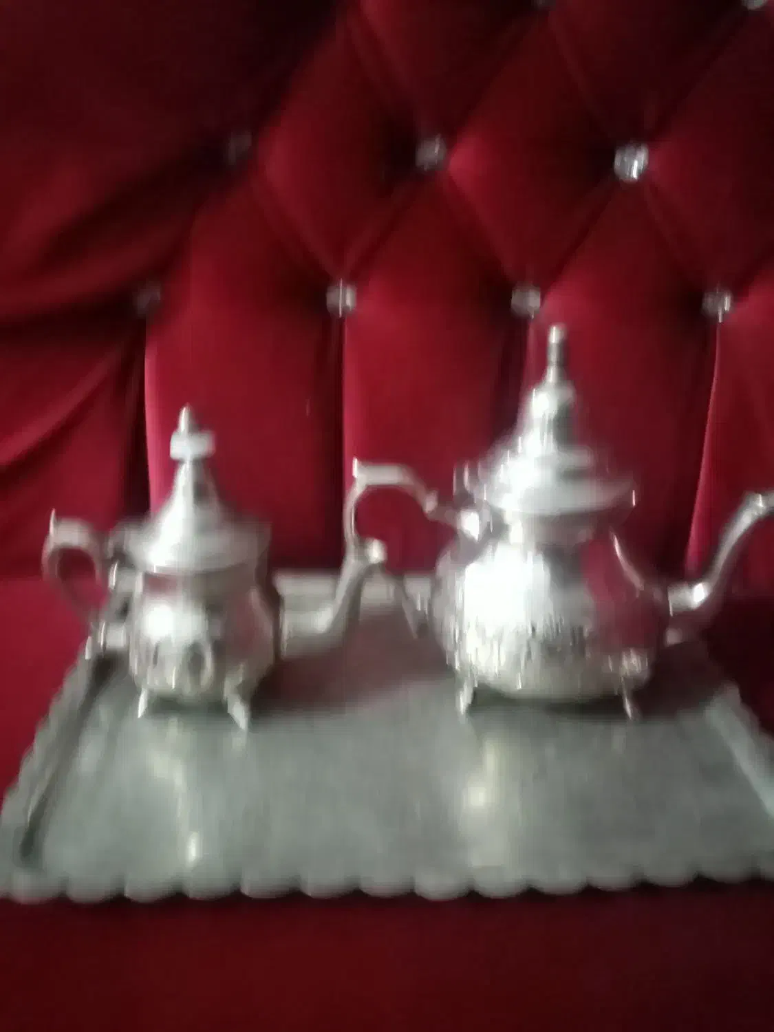 کتری نوربلین وسینی آب نقره قلمکاری بسیارقدیمی|کلکسیون اشیاء عتیقه|نیشابور, فردوسی جنوبی|دیوار