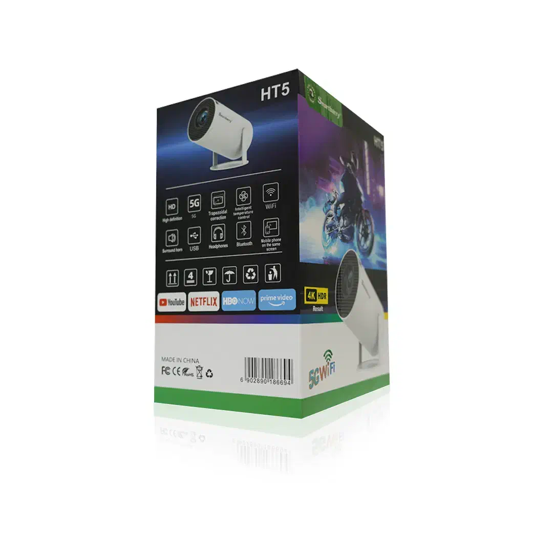 پرژکتور اسمارت بری هوشمند اندروید مدل HT5 4K HDR|تلویزیون و پروژکتور|شیراز, سینما سعدی|دیوار