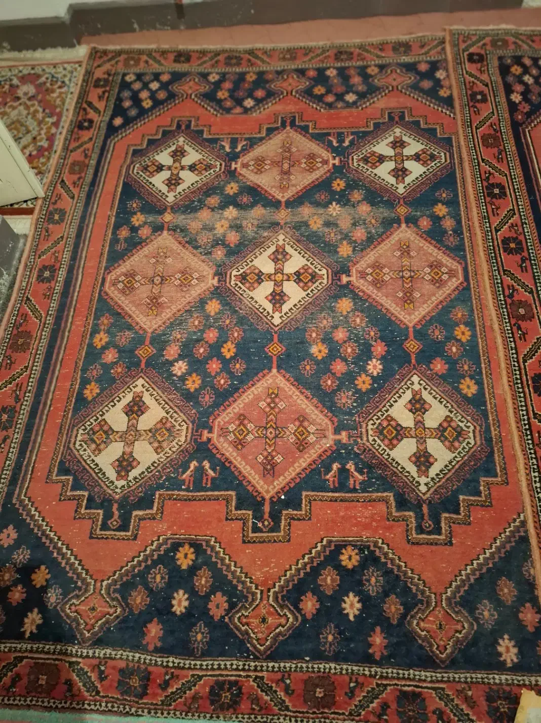 قالی افشاری|فرش|کرمان, |دیوار