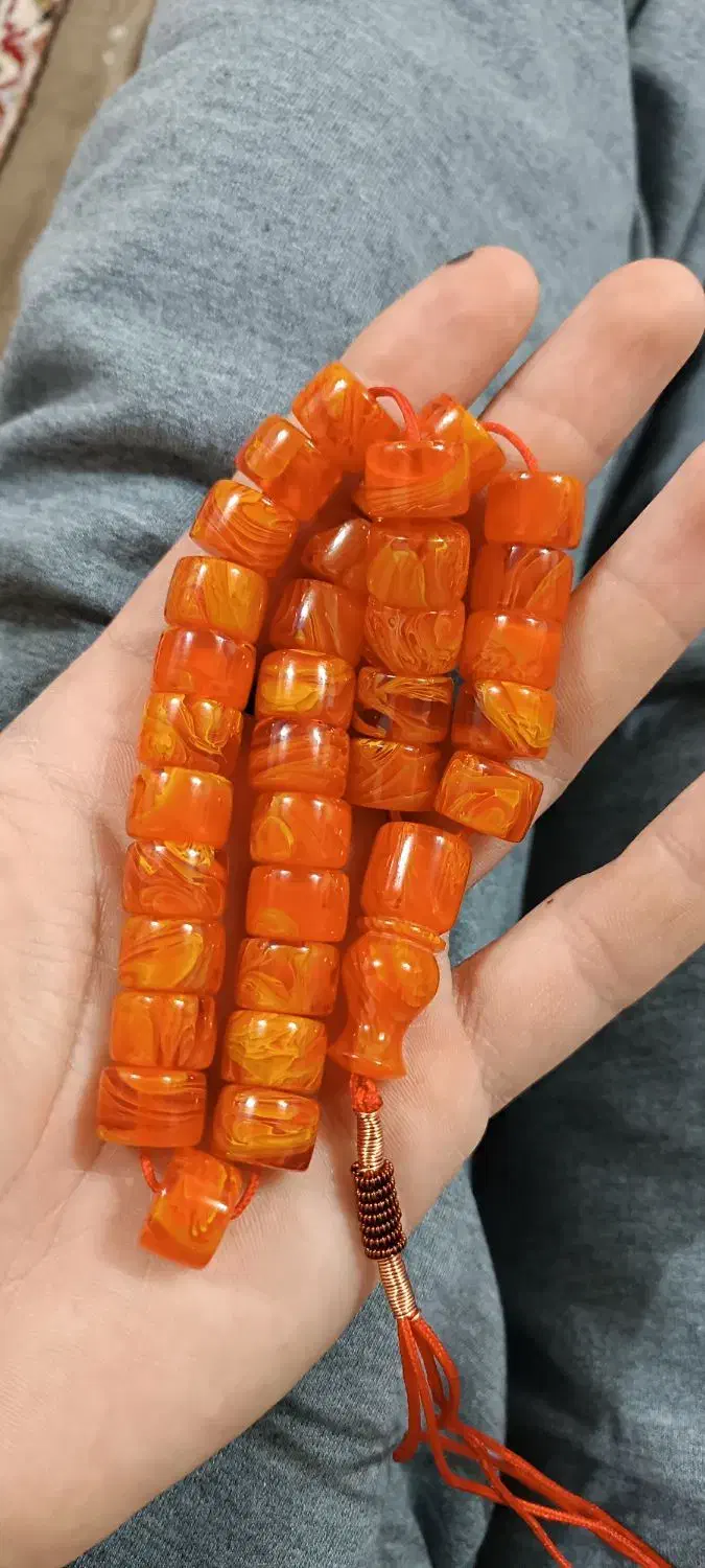 تسبیح کهربا اصل|کلکسیون اشیاء عتیقه|مهاباد (آذربایجان غربی), |دیوار