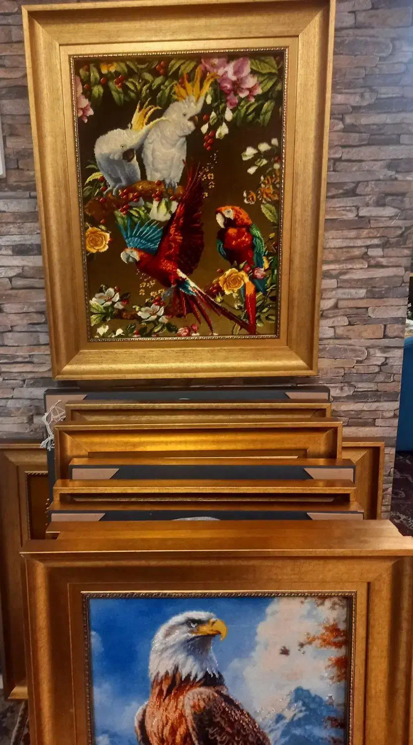 تابلو فرش دستباف طوطی بافت تبریز golha|تابلو فرش|تهران, نارمک|دیوار