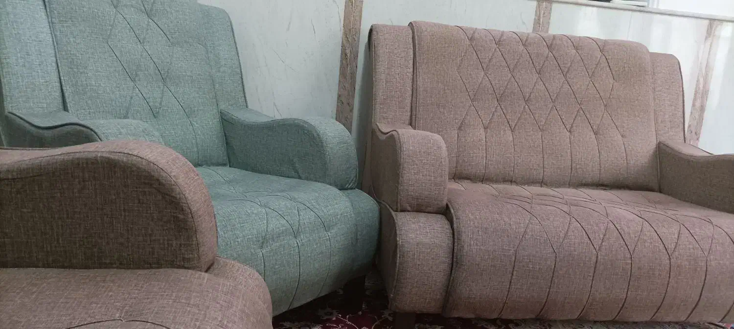 مبل هفت نفره|مبلمان خانگی و میز عسلی|قم, شاه سید علی|دیوار