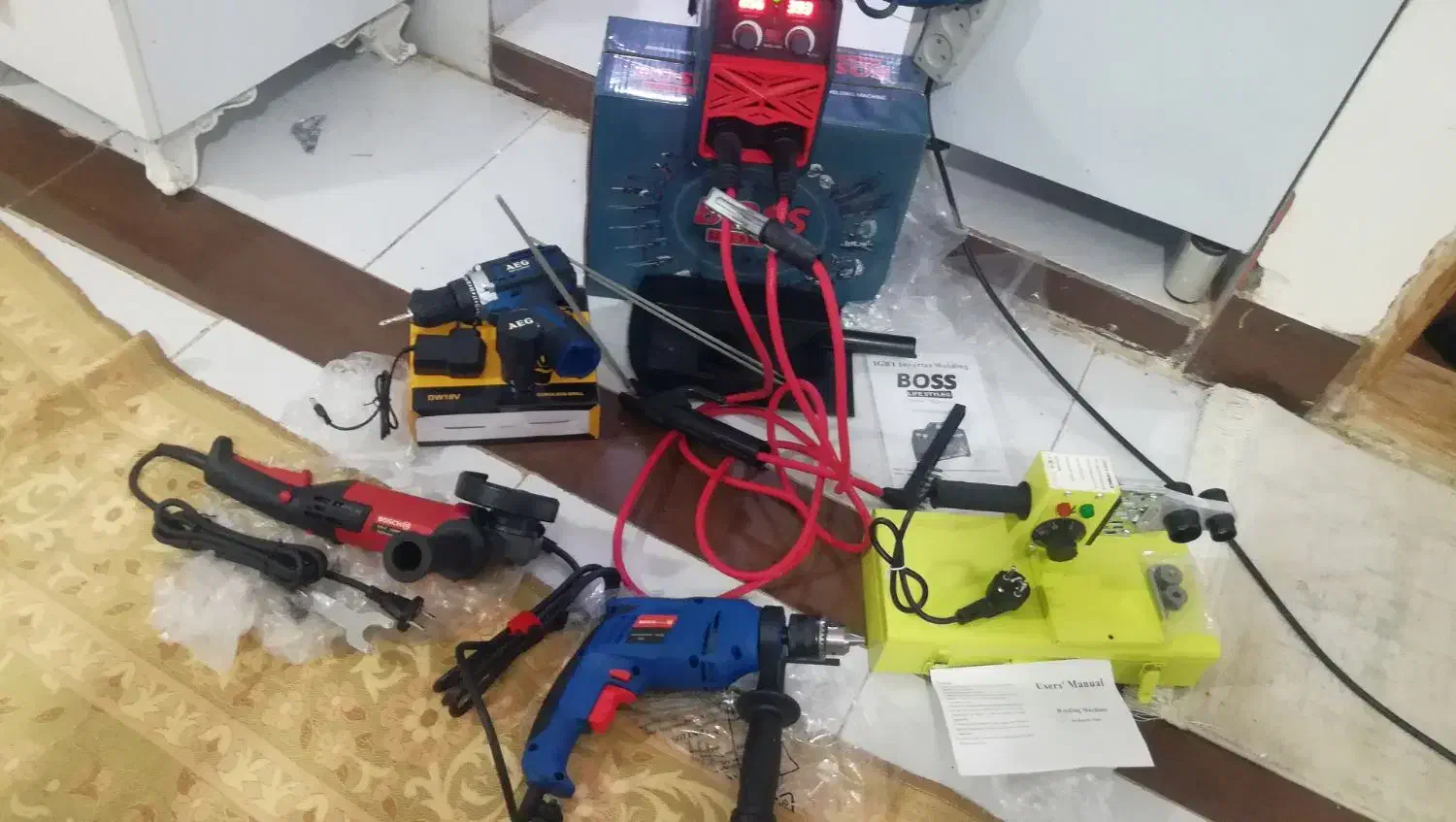 دستگاه جوش 400امپردریل چکشی بوش فرز بوش|ابزارآلات|گنبد کاووس, |دیوار