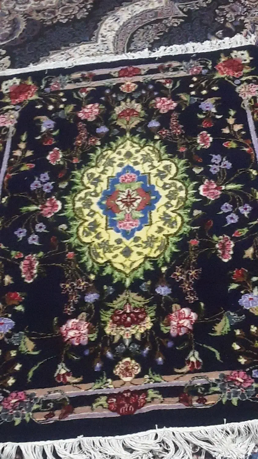 فرش کاشان 1متردر1متردرنیم|فرش|کرمانشاه, |دیوار