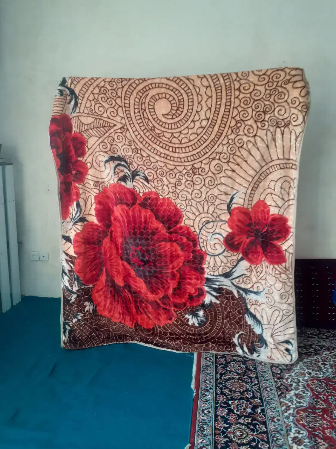 پتو گلبافت|رختخواب، بالش، پتو|ایلام, |دیوار