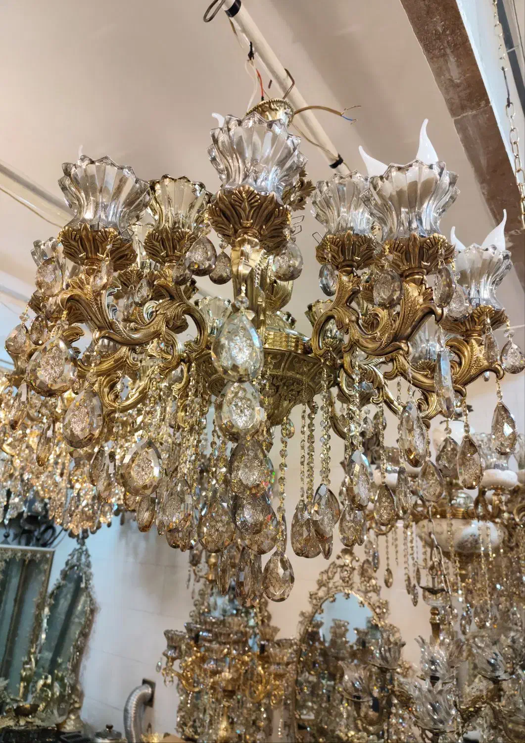 لوستر برنز. مدل شاد ۴۵۵|لوستر و چراغ آویز|قم, خداکرم|دیوار