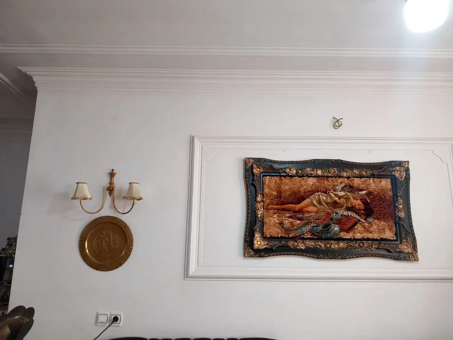 تابلو فرش نخ ابریشم|تابلو فرش|کرمانشاه, |دیوار