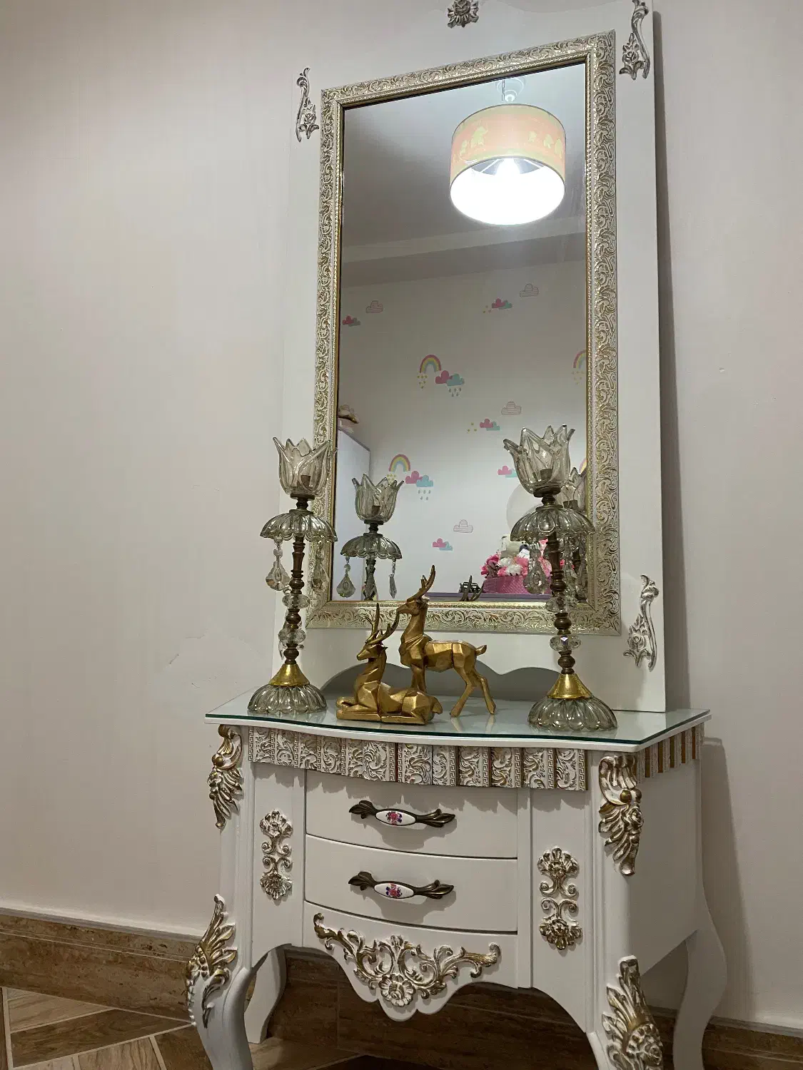 آینه کنسول|بوفه، ویترین، کنسول|رشت, کوی حسینی|دیوار