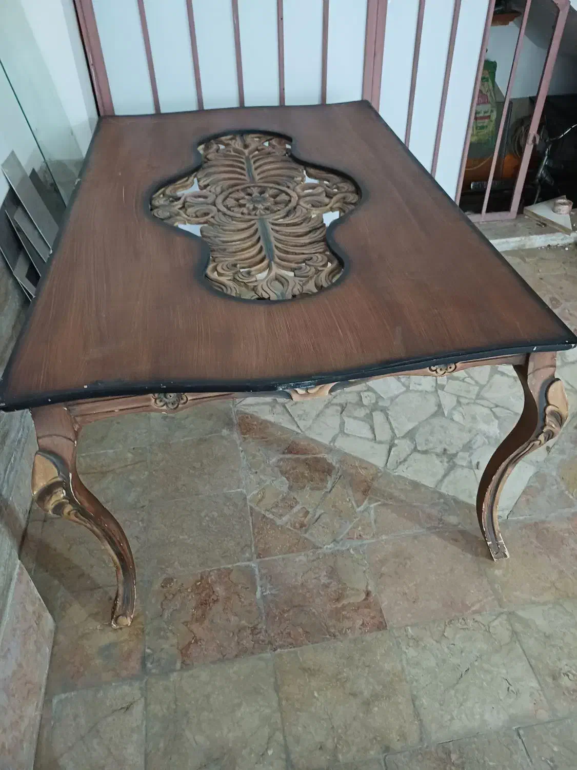 میز نهار خوری ۶نفره و یک کفپوش(کفی یک تکه)۴۰۵|میز و صندلی غذاخوری|قوچان, |دیوار