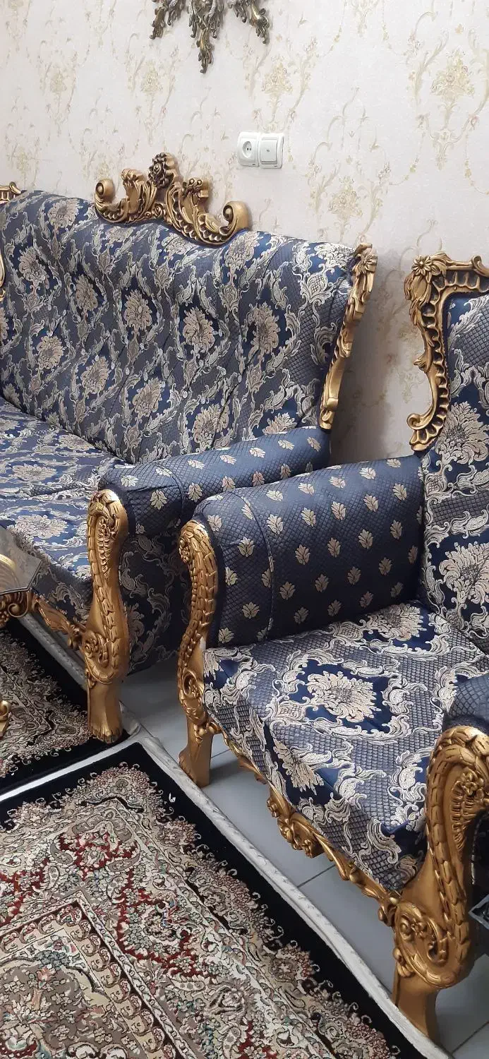 مبل ۷نفره با میز وسط ویک عسلی|مبلمان خانگی و میز عسلی|تهران, گلاب دره|دیوار