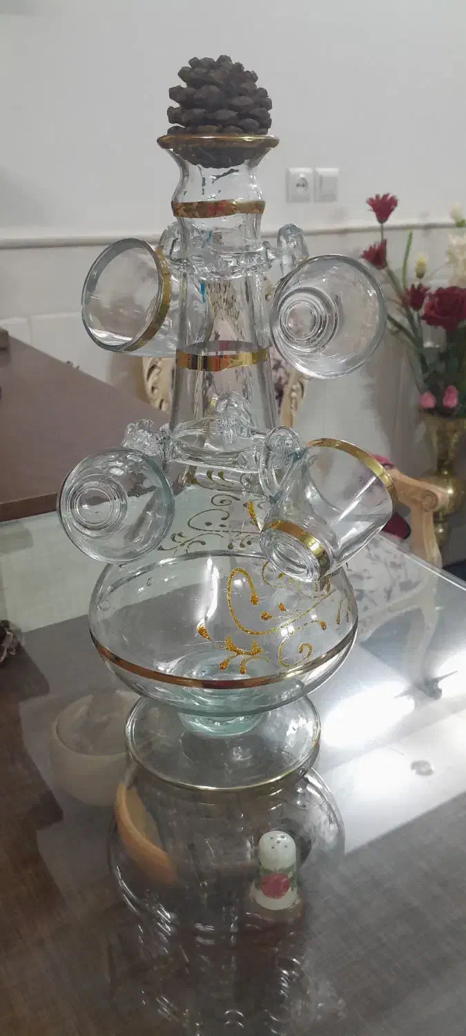 جام و تنگ شیشه ای|صنایع دستی و سایر لوازم تزئینی|قم, شهرک مهدیه (مدرس)|دیوار