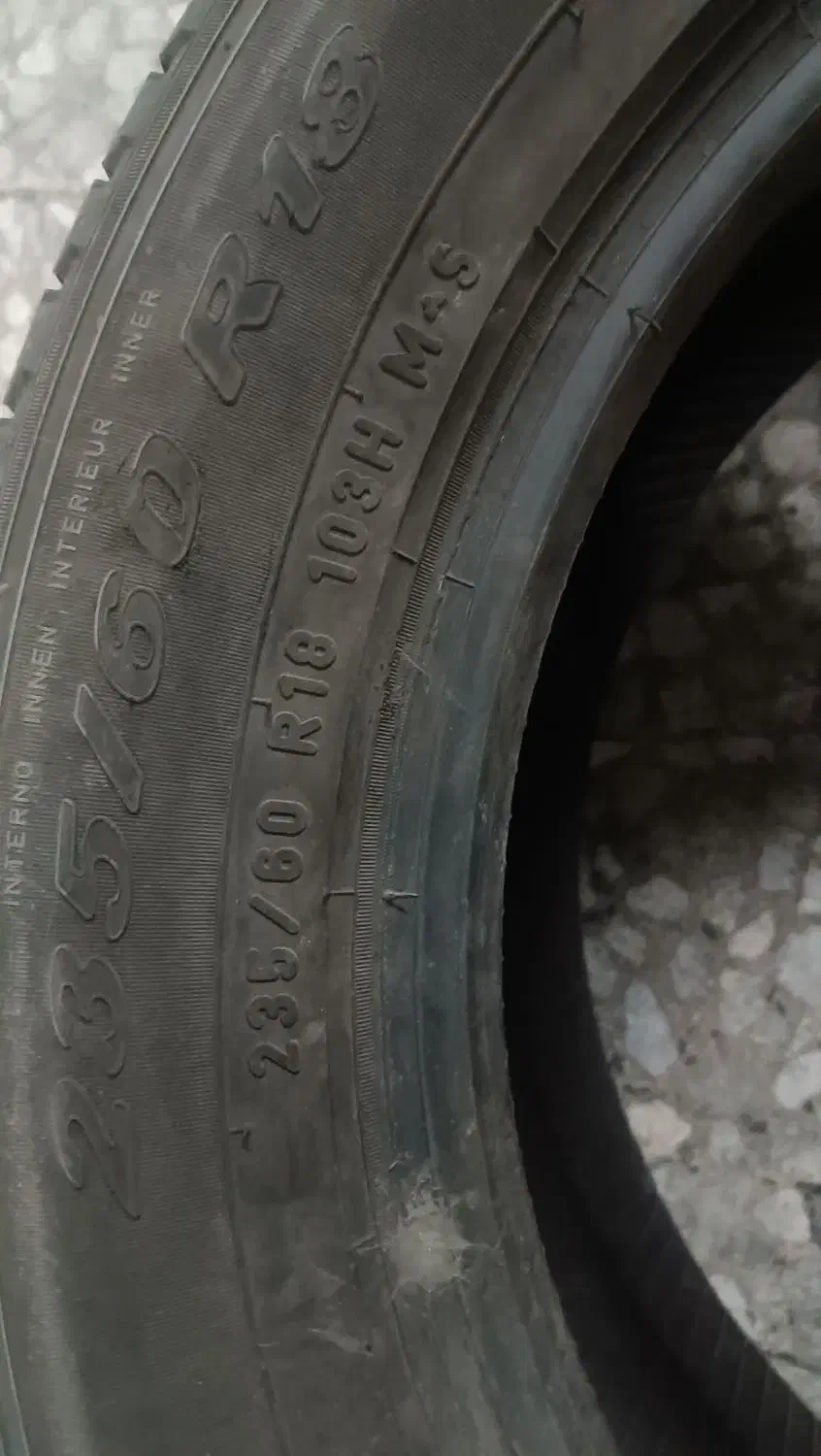 یک حلقه لاستیک ۱۸ ۶۰ ۲۳۵|قطعات یدکی و لوازم جانبی|تهران, بهجتآباد|دیوار