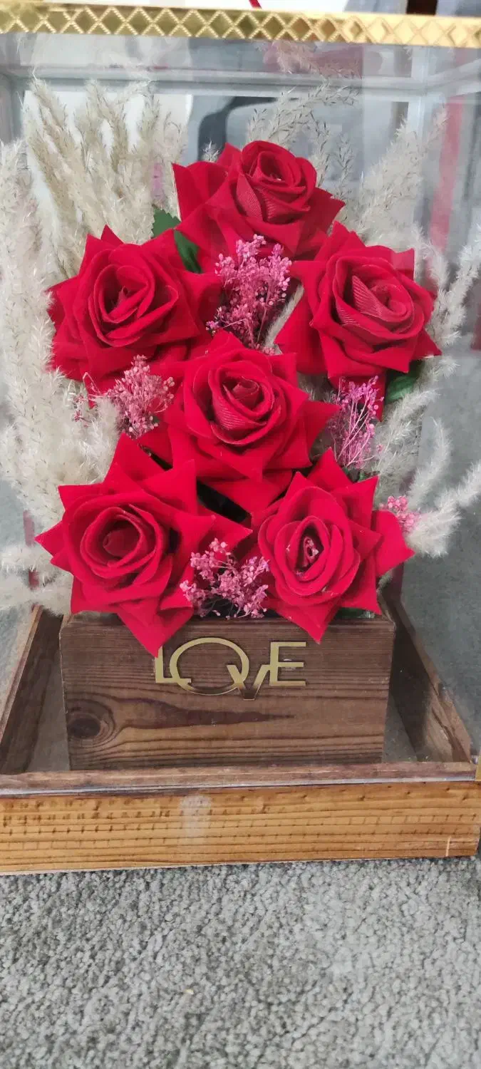 باکس گل شیشه ای ۶ شاخه|گل مصنوعی|تهران, نارمک|دیوار